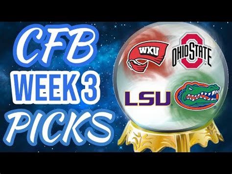 College Football Week Picks Predictions Youtube