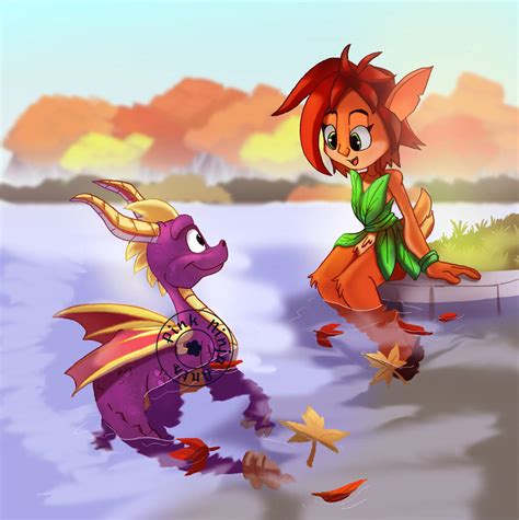 Autumn With Spyro By Pink Ninja On Deviantart