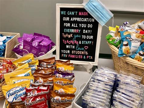 Tons Of Great Teacher Appreciation Week Ideas Including Food Bars