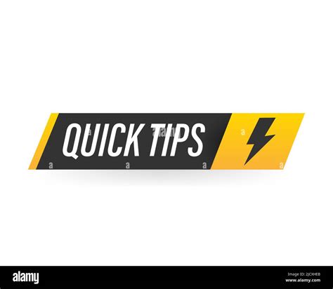 Quick Tips Badge Banner Vector With Light Bulb And Speech Bubble