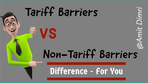 Tariff Barriers And Non Tariff Barriers New Difference Mcom Mba