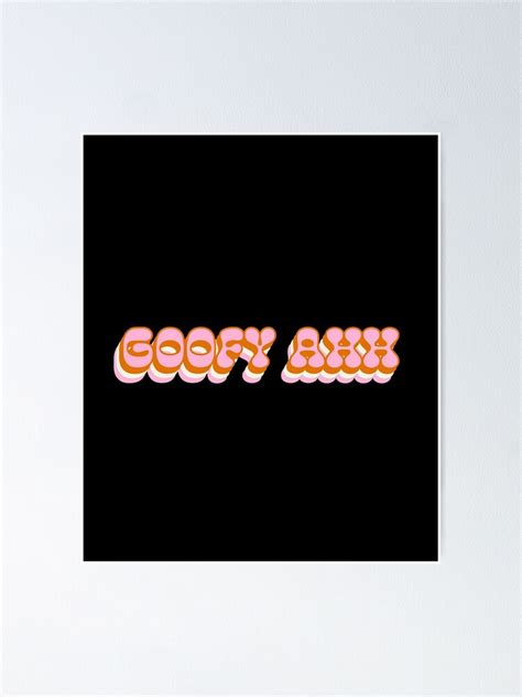 Goofy Ahh Design Meme Retro Vintage Chunky Funky Font Design Poster