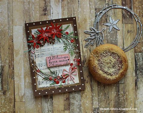 Riikka Kovasin Paperiliitin Christmas Wreath Card Sizzix