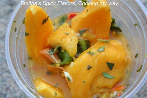 Spicy Mango Trinidadian Style ~ Smithas Spicy Flavors Simple And Healthy Cooking