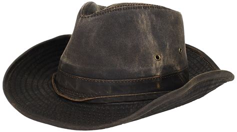 Dorfman Pacific - Dorfman-Pacific Weathered Cotton Outback Hat With ...