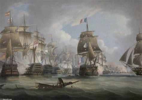 Reproduções De Belas Artes batalha de Trafalgar por Thomas