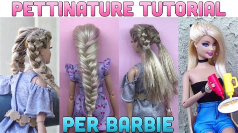 Pettinature Per Barbie Tutorial Youtube