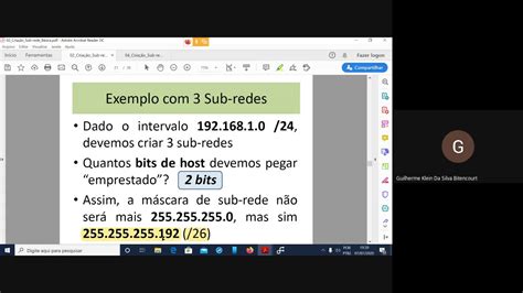 Introdução às Redes de Computadores Cálculo de Sub Redes YouTube