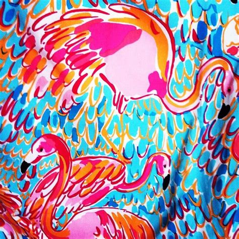 Southern Grace And Sunshine Lilly Pulitzer Prints Flamingo Fabric