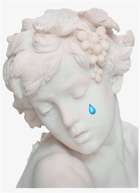 Download Tear Crying Statue Stone Vintage Aesthetic Tumblr Remix