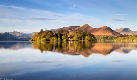 Catbells Moon Lake District Derwent Water Beautiful Lakes