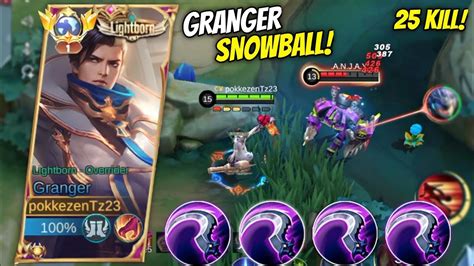 Kill Ketika Top Global Granger Di Kasih Snowball Early Game Auto