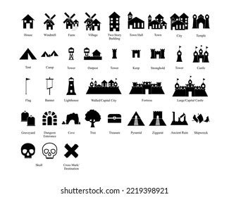 World Map Legend Symbols