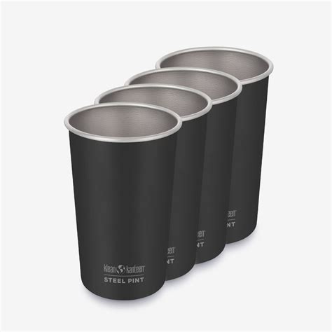 Stainless Steel Pint Cup 16 Oz 4 Pack Klean Kanteen