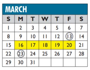 Johnston Elementary - School District Instructional Calendar - Irving ...