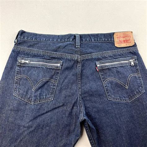 Levis 569 Jeans Mens 36x32 Indigo Denim Loose Depop