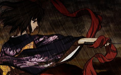 Wallpaper Illustration Anime Girls Red Comics Kara No Kyoukai