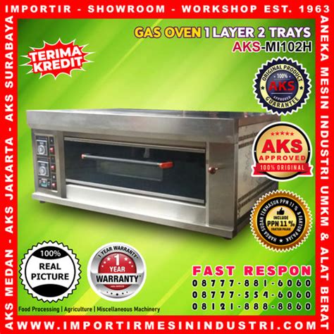 Jual Gas Oven 1 Deck 2 Loyang Pemanggang Roti Dan Makanan MI102H