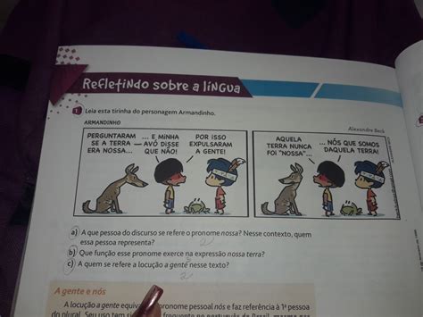 Leia Esta Tirinha Do Personagem Armandinho ENSINO