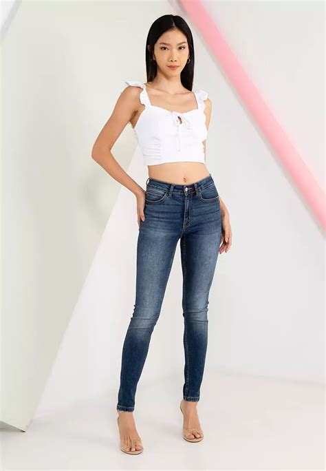 Buy Lusuromod Shirred Crop Top Online Zalora