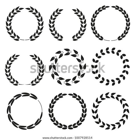 Vector Laurel Wreath Stock Vector Royalty Free 1007928514 Shutterstock