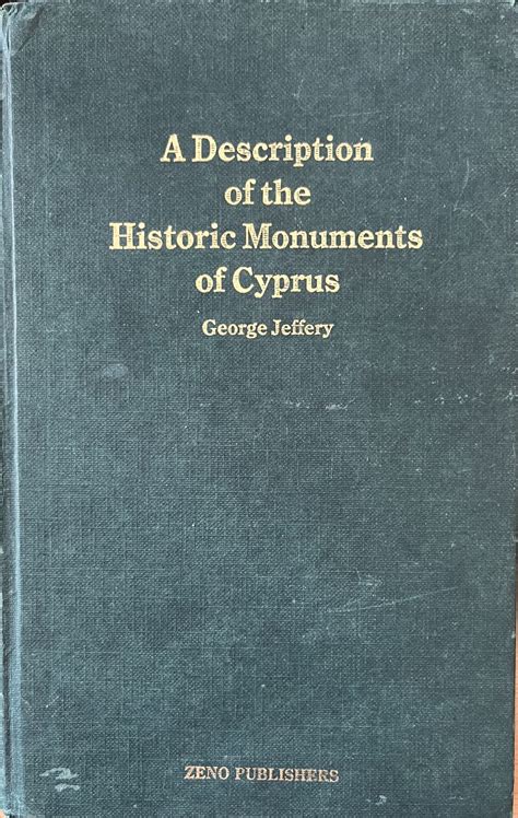 A Description of the Historic Monuments of Cyprus – Moufflon Bookshop