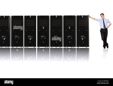 business man   network stock photo alamy