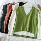 Lemongrass Dip Back Knit Vest Yesstyle