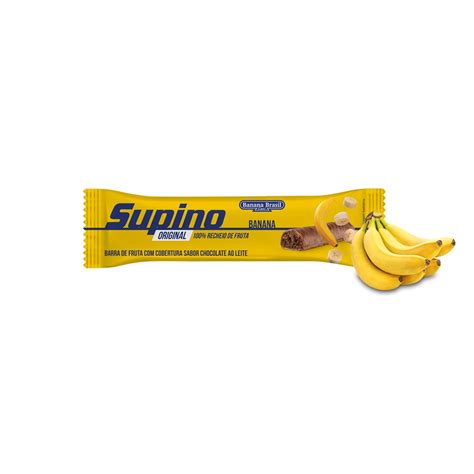 Kit 10 Barrinhas Banana Chocolate Ao Leite Supino Submarino