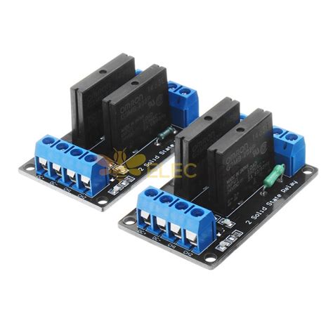 2 Channel Dc 24v Relay Module Solid State High And Low Level Trigger