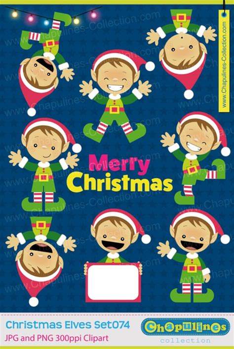 Christmas Elves Clipart Christmas Clipart Santa's Elves - Etsy