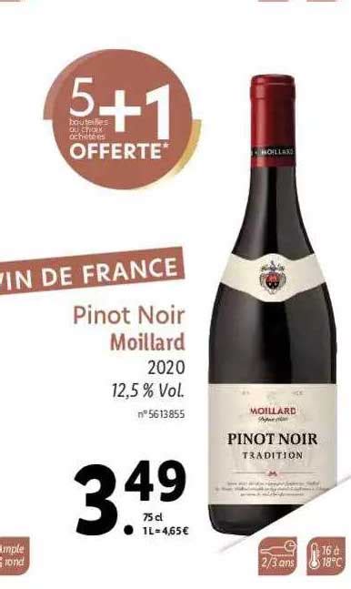 Promo Pinot Noir Moillard Chez Lidl Icatalogue Fr