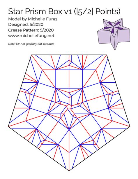 Star Prism Box V Origami By Michelle Fung