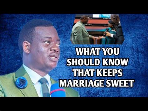 What You Should Know That Keeps Marriage Sweet Apostle Arome Osayi