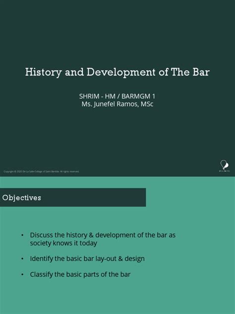history  development   bar  pub tavern