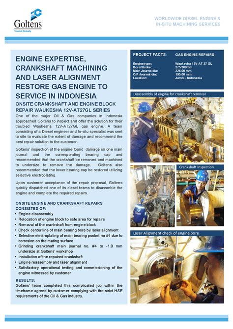 engine expertise crankshaft machining  laser alignment