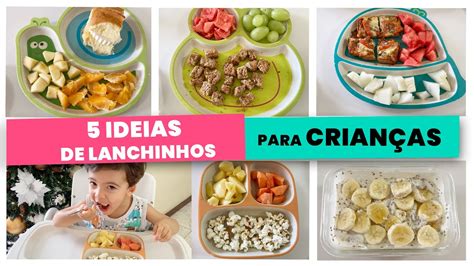 5 IDEIAS DE LANCHES PARA CRIANÇAS SIMPLES FÁCEIS E DELICIOSOS