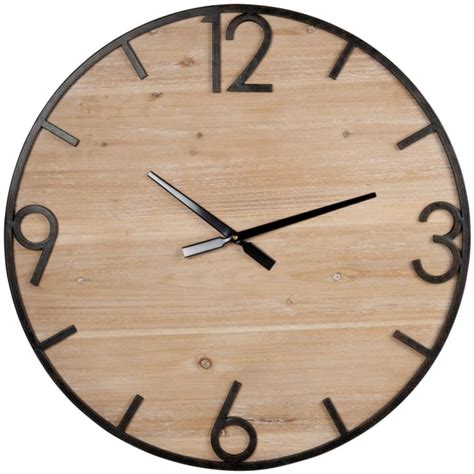 Horloge Murale Beige Et Gris Anthracite D Hugo Maisons Du Monde