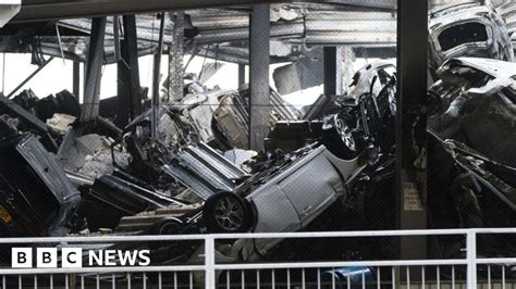 Luton Airport Car Park Fire Thefts Are Investigated By Police