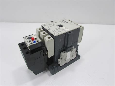 SIEMENS SIZE 3 CONTACTOR 3TF48 WITH 3UA58 00 2E RELAY 110 120V COIL