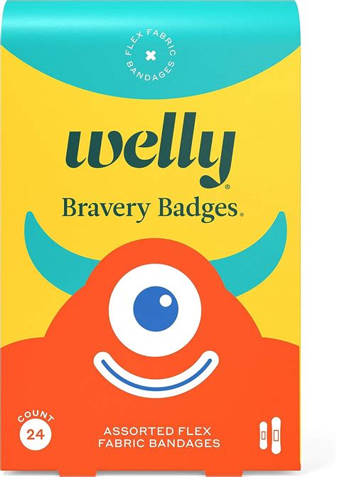 Amazon.com: Welly Bandages Refill Pack - Bravery Badges, Adhesive ...