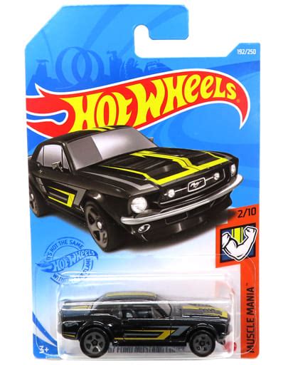 Minicar FORD MUSTANG COUPE Black X Yellow Hot Wheels MUSCLE MANIA GTC M C Toy