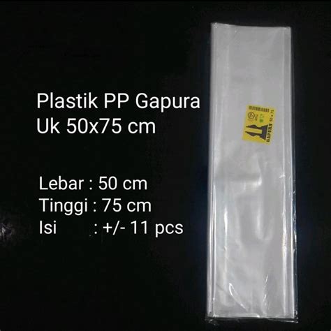 Jual Kantong Plastik PP Bening Plastik Loundry Plastik Bening Uk