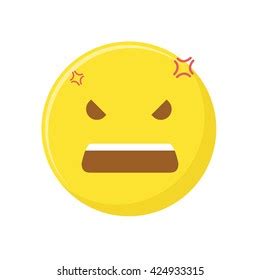 Angry Emoticon Emoticon Vector Stock Vector Royalty Free