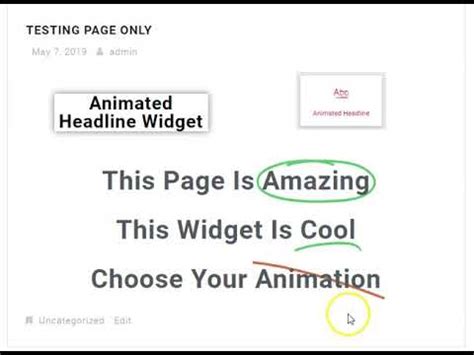 What S With Elementor Pro Animated Headline Feature YouTube