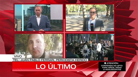 Me Pegaron Una Trompada Qued Tirado En El Piso Periodista Herido