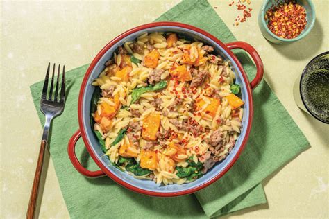 Creamy Double Pork Pumpkin Fusilli Recipe Hellofresh