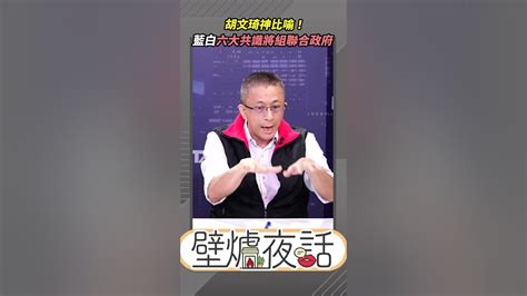 胡文琦神比喻 藍白六大共識將組聯合政府🔥【壁爐夜話】極短篇⚡20231117 蔡壁如 胡文琦 藍白合 柯文哲 侯友宜 Youtube