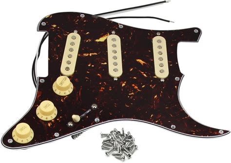 Amazon FLEOR Loaded Prewired Strat Pickguard With 3 Single Coil