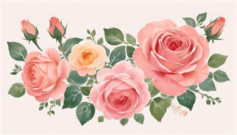 elegant watercolor roses   ai scribbles